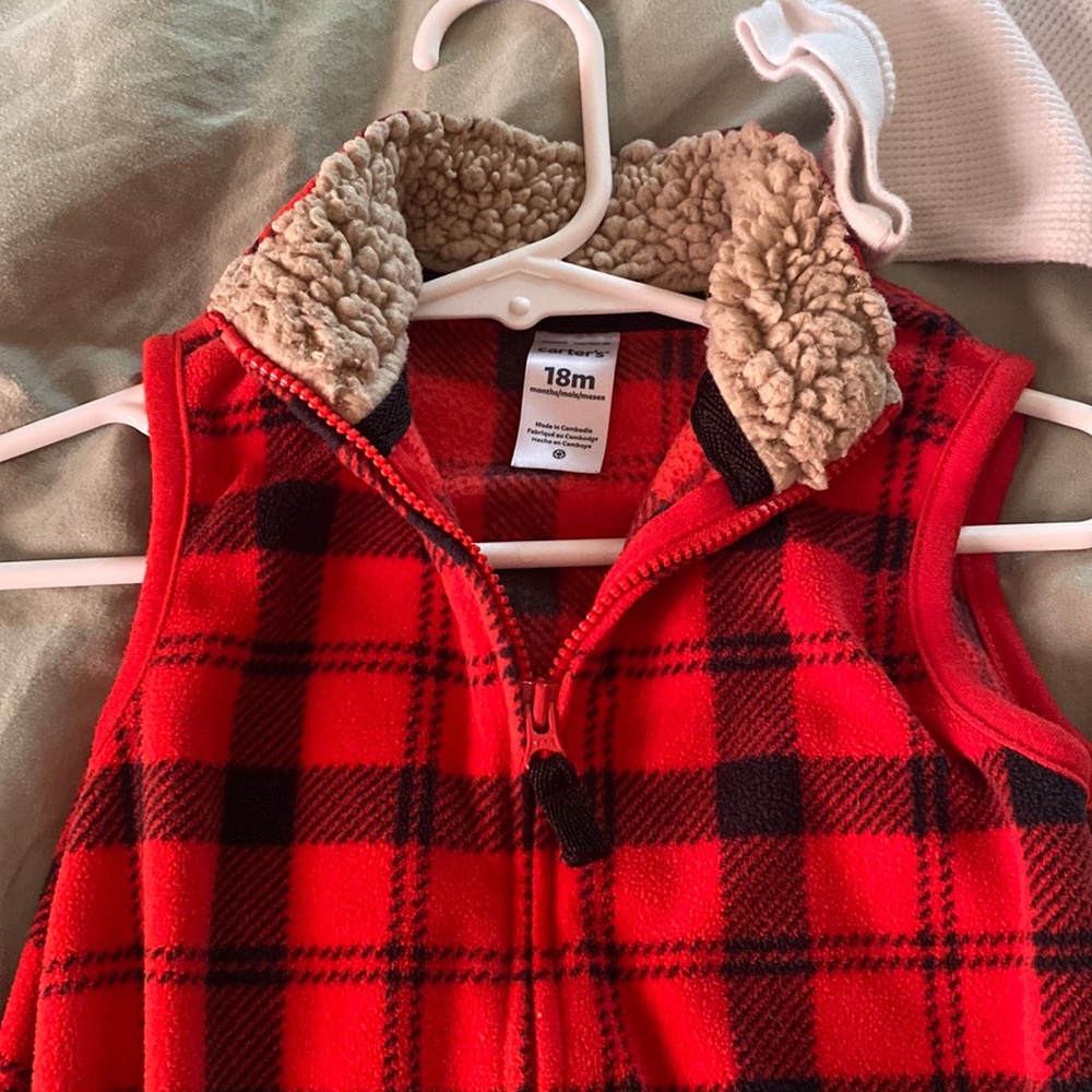 Carters long sleeve with vest 18month boys